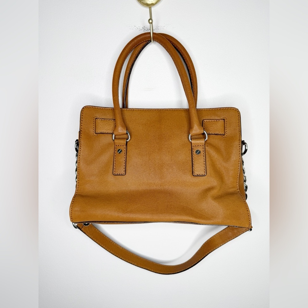 MICHAEL KORS Hamilton Shoulder Handbag Cognac and Silver - Picture 4 of 4